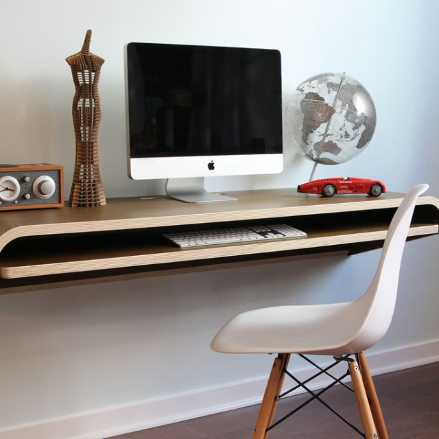 Float Wall Desk: Minimalistic Floating Desk