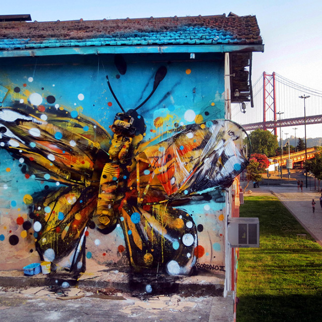 Artist ‘Bordalo II’ Brings Trash and Found Objects to Life on the Streets of Lisbon