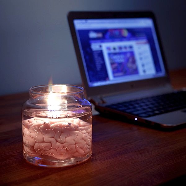 Brain in Jar Candle