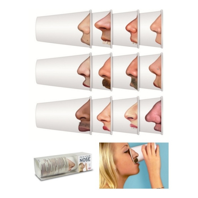 Fred & Friends PICK YOUR NOSE Nose Paper Cups